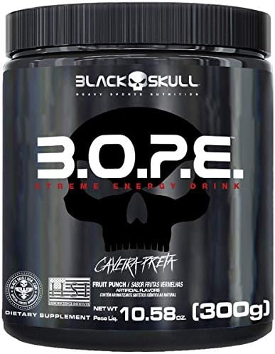 B.O.P.E Pré Treino - 300G Frutas Vermelhas - Black Skull, Black S...