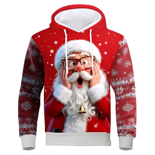 Sweat-shirt à capuche homme grande taille en coupe ample pour l'hiver