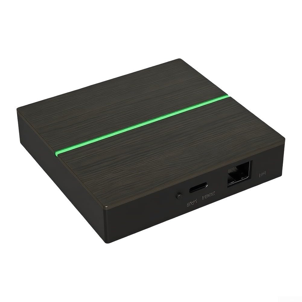 Matter for Smart for Hub für Gateway für Zigbee-Geräte – Multi-Plattform für Heimautomationssystem mit App-Steuerung – 90 mm kompakte schwarze Einheit