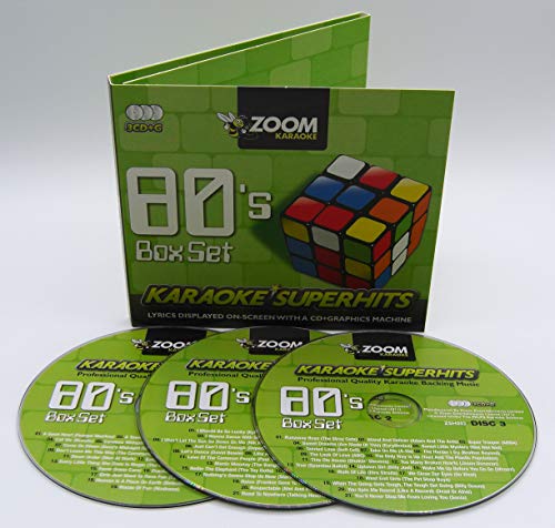 Zoom Karaoke CD+G   80s Superhits 1   Triple CD+G Karaoke Pack