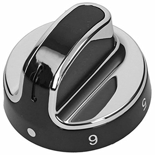 Spares2go Bouton de Réglage compatible avec Stoves compatible avec New World Cuisinières et Fours (Noir/Argenté)