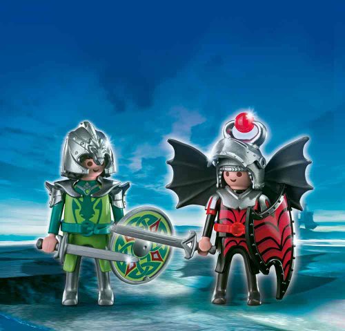 PLAYMOBIL - Pack de 2 Figuras Caballeros del dragón (4912)
