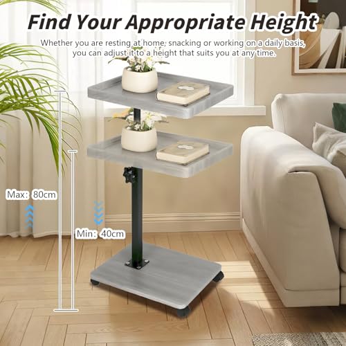 Table d'appoint gain de place pour canapé et lit bout de table mobile - 4