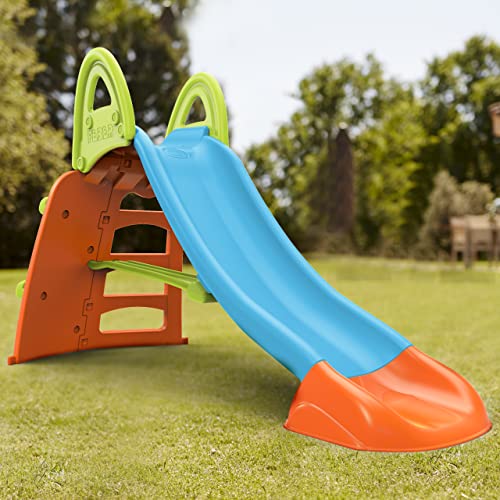 FEBER - Climb & Slide, Tobogán Infantil con presas de Escalada para Hacer un pequeño rocódromo, Multicolor, dieño Duradero y Seguro para los peques, niños a Partir de 3 años, Famosa (800013534)