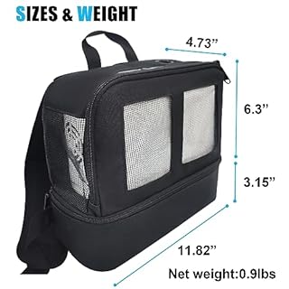 Jvnvlki Backpack for Portable Oxygen Concentrator 3L/Min, Adjustable Straps Multiful Pockets Storage Design, for 3L/Min Portable Oxygen Concentrator