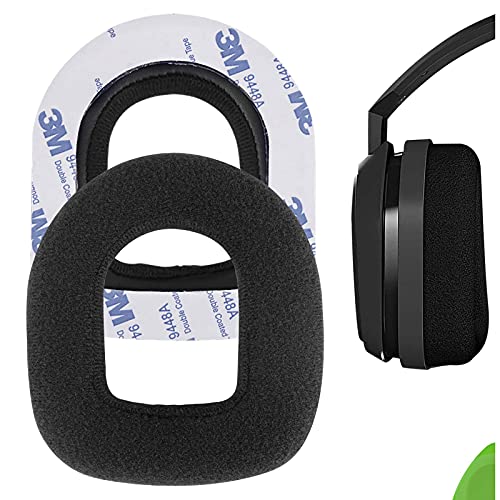 Geekria Comfort Velour Replacement Ear Pads for Astro A10 Gaming Headset Headphones Ear Cushions, Repair Parts (Black)