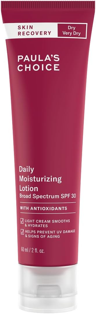 Paula’s Choice SKIN RECOVERY Day Cream SPF 30 – Hydrates & Provides Sun Protection – with Q10 – Normal to Dry & Rosacea Sensitive Skin – 60 ml