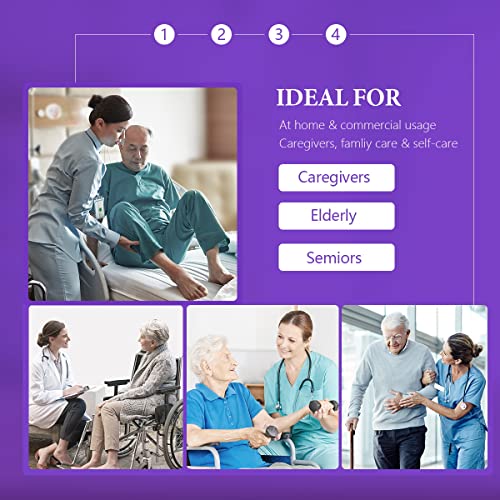 Senvok Commode Liners With Highly Absorbent Pads - [Lavender Scent Pack Of 60] - Medical Grade - Universal Fit - Leak-Proof - Bedside Commode Liners And Pads Disposable, Toilet Liners Disposable Adult #TOP4