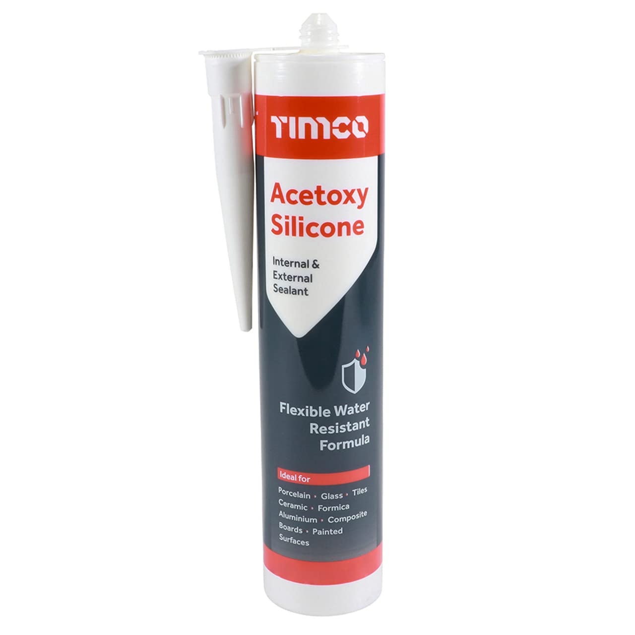 Timco Clear Acetoxy Silicone Sealant - 300Ml