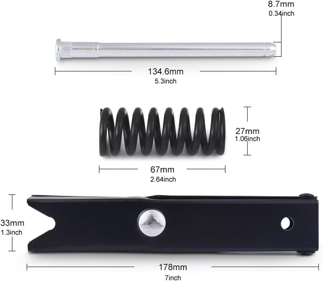 Door Hinge Pin and Bushing Repair Kits with Front Upper Door Hinge Spring with Door Spring Tool Compatible with Chevy GMC C1500 C2500 K1500 K2500 K3500 Suburban Tahoe Jimmy Yukon 1988-2002