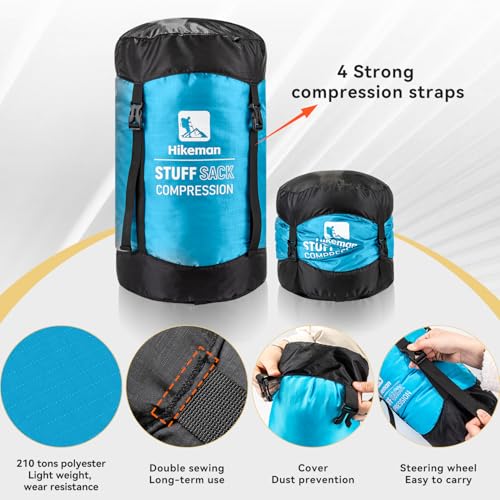 Sac de compression HIKEMAN imperméable de 12L à 53L pour optimiser le rangement du sac à dos - 5