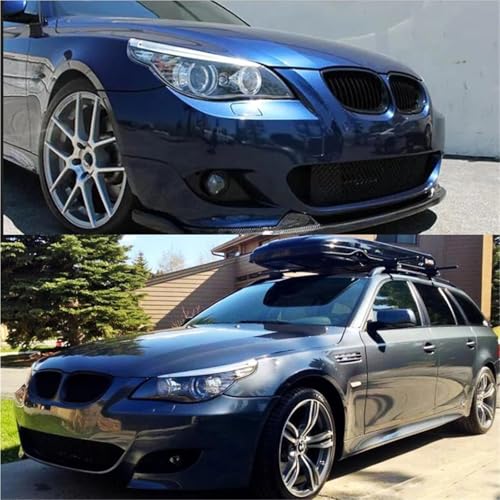 Couvercle d'évent capot pour BMW Série 5 E60 E61 noir brillant - 3
