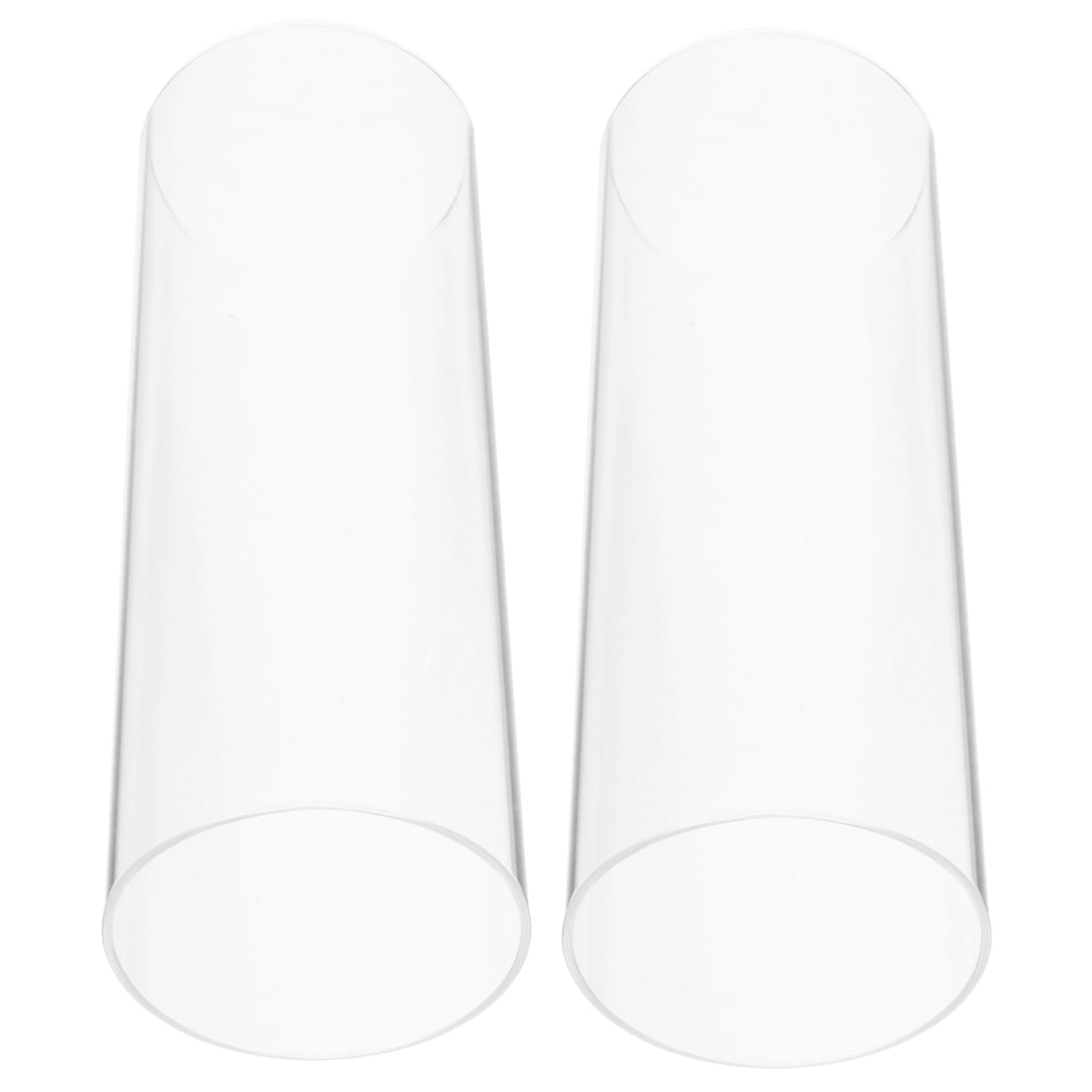 Couvercle pour bougie en verre borosilicaté transparent pour bougeoir cylindrique chic