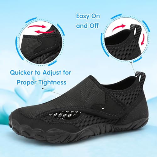 XIHALOOK Water Shoes for Kids Boys Girls Wide Toe Barefoot Quick Dry for Beach Swim Pool Surf Aqua Sports3