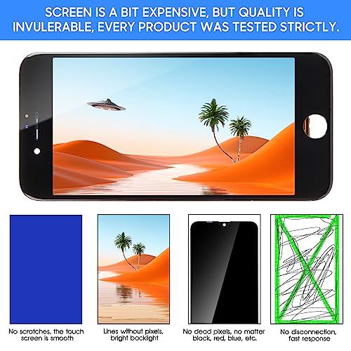Écran iPhone 7 Noir LCD Vitre Tactile Remplacement A1660 A1778 A1779 - 3