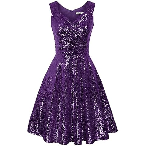 GRACE KARIN Sequined Vintage A-Line Dress Cover
