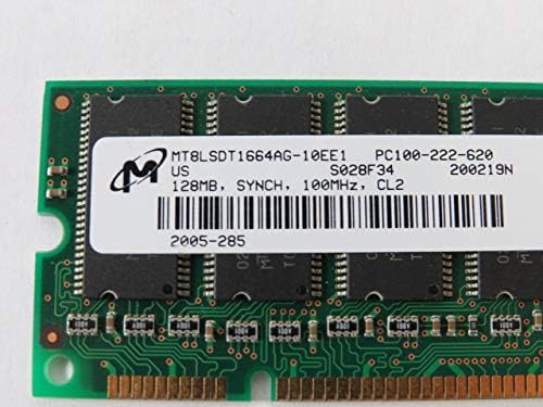 Micron MT8LSDT1664AG-10EE1 SDRAM 168-Pin PC-100 128MB 3.3V