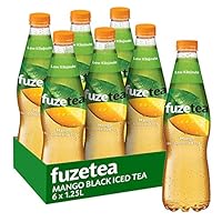 Fuze Mango Green Iced Tea Bottle, 6 x 1.25 l