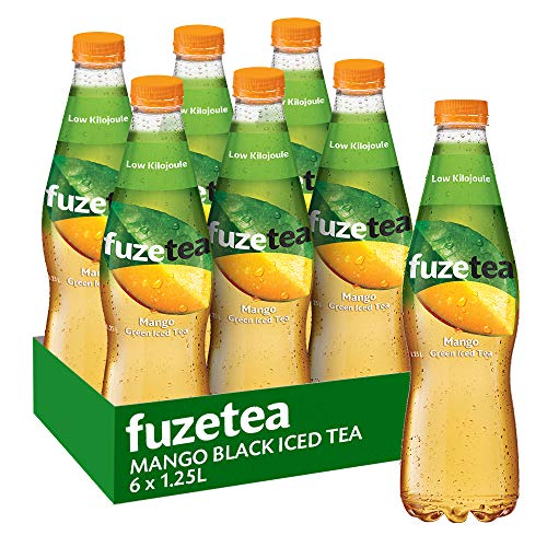 Fuze Mango Green Iced Tea Bottle, 6 x 1.25 l