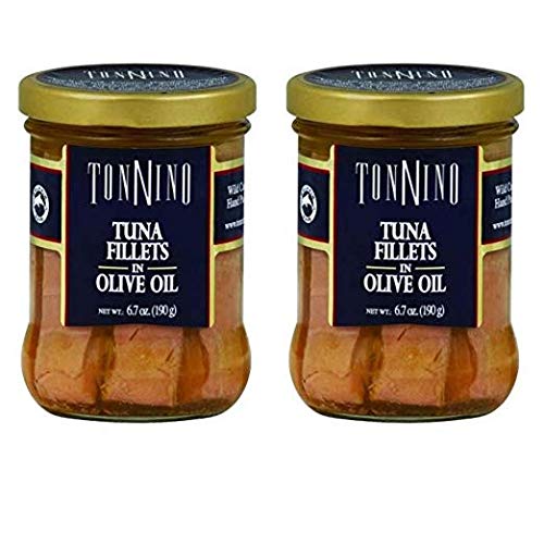 Tonnino Filetes de atún en aceite de oliva, 6.7 oz - paquete de 2