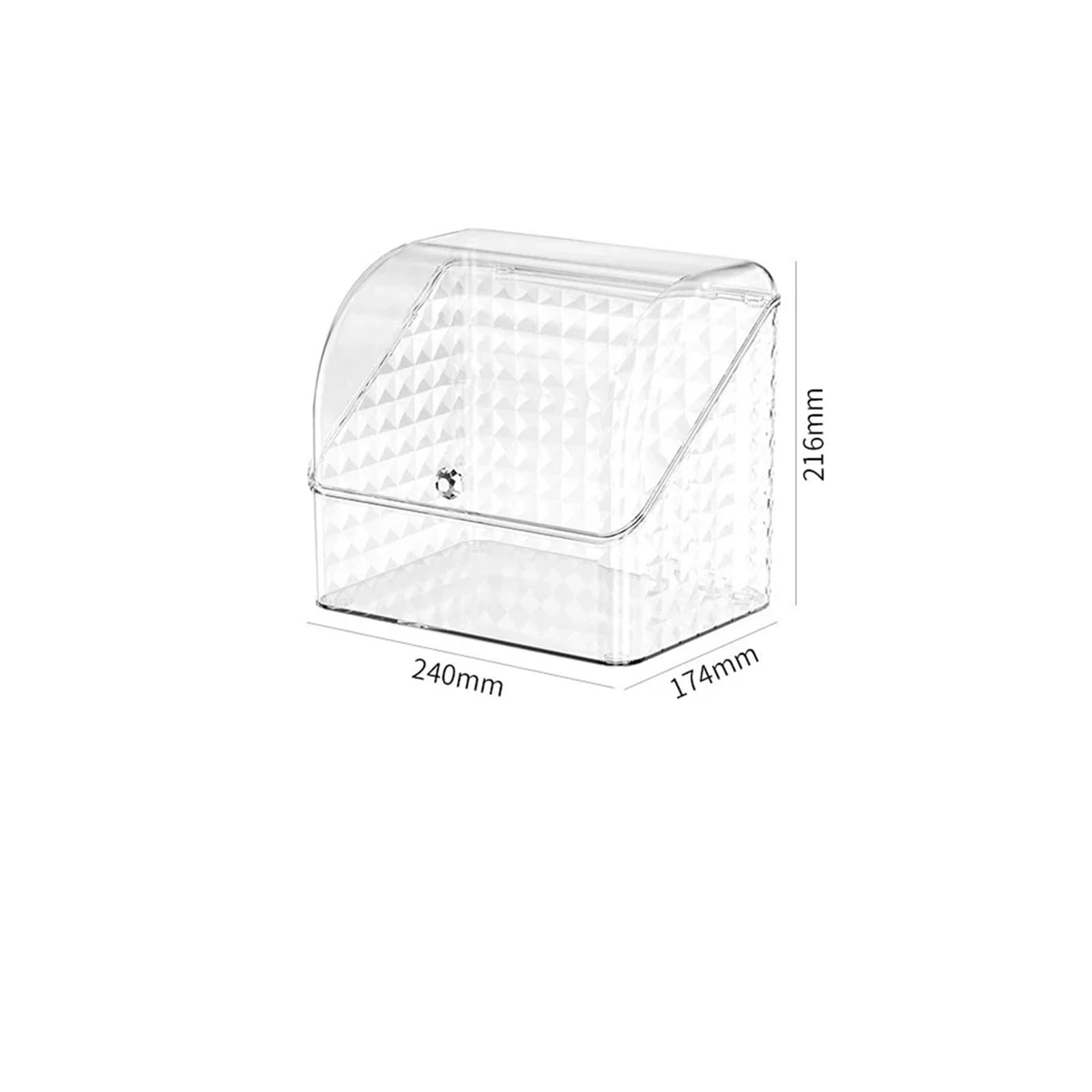 Generico Almacenamiento cosmético del estante visible transparente de la prueba cajón maquillaje escritorio(White A)