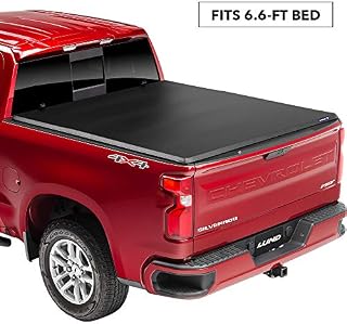 Lund Genesis Tri-Fold Soft Folding Truck Bed Tonneau Cover | 95053 | Fits