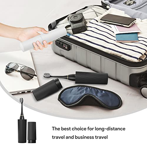 Moroluru Electric Sonic Toothbrush 2 Pack Set For Kids And Adults，Travel Electric Toothbrush Includes 12 Dupont Brush Heads，Ipx7Waterproof，6 Modes With 2 Min Smart Timer (Black White) #TOP6