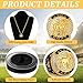 Highergo 10 Pcs Goat Championship Trophy Ring with Display Neck Chain and Stand Goat Medal Award Gift Greatest of All Time for Tournament or League Champion Winner Sports Award (Classic)