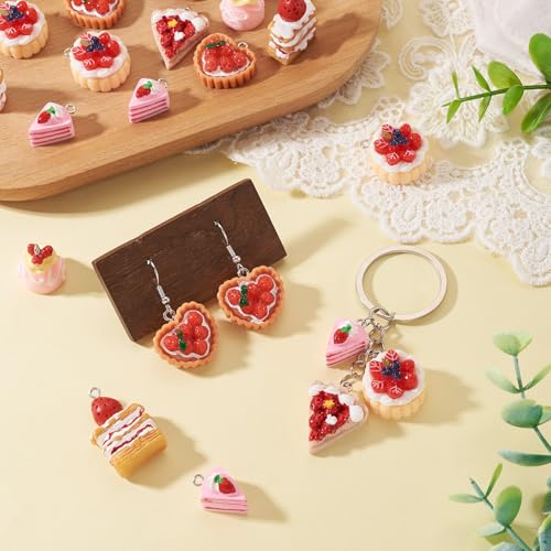Breloques mignonnes en résine dessert colorées pour customisation - 2
