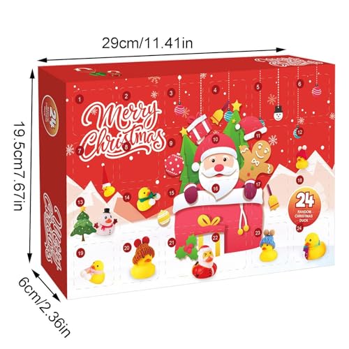 Duck Advent Calendar 2025, 24 Days Christmas Countdown Rubber Duck Set, Bath Toys for Toddlers, Boys, Girls, Fun Holiday Gifts, Kids Xmas Fun Ducks, Christmas Party Favors for Kids (Set A) - Image 5