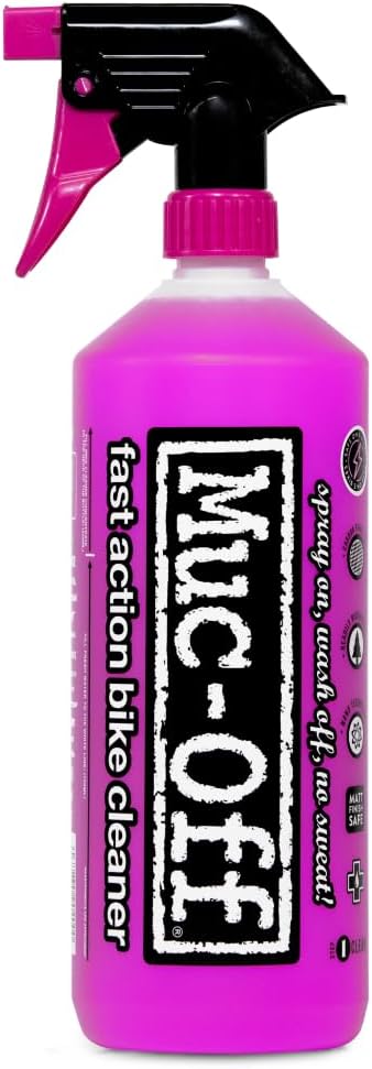 Muc-Off Nano Tech Bike Cleaner 1L | Biodegradable Formula, Safe on Carbon Fibre and All Surfaces | Breaks Down Dirt on a Molecular Level