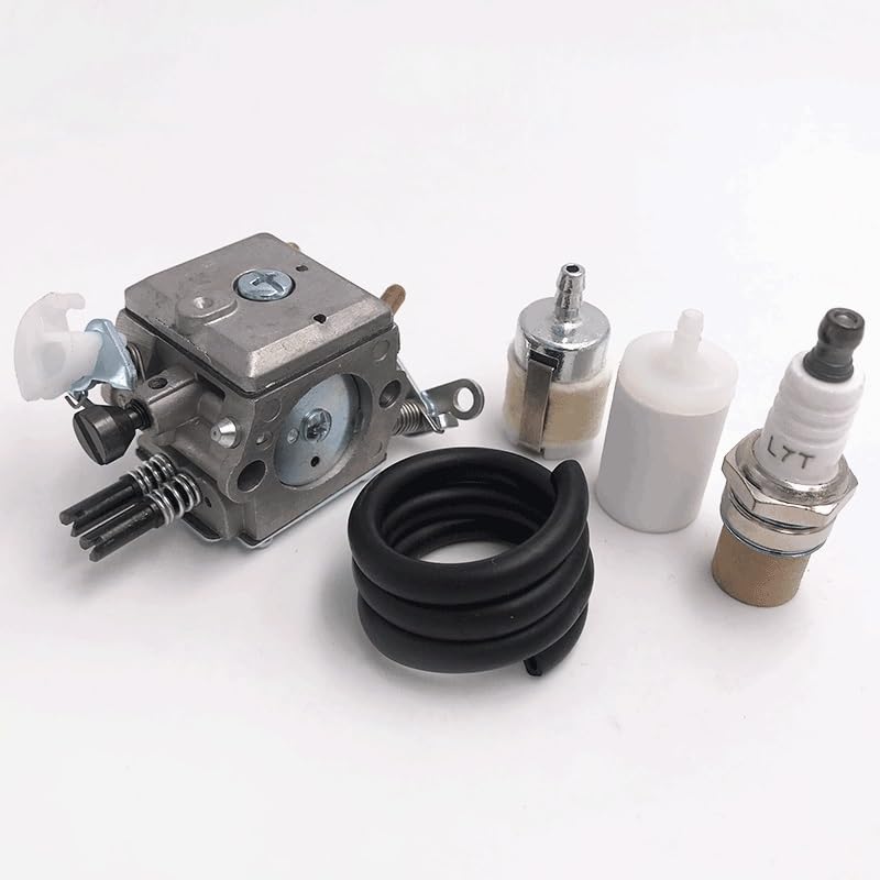 Piezas de herramientas de jardinería Kit de bujías de manguera de filtro de combustible de carburador HUNDURE apto for HUSQVARNA 372 371 365 362 piezas de repuesto de motosierra de Gas 503470501 50362