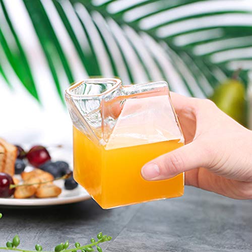 Shanrya Taza De Leche, Vasos De Agua Transparentes, para Té, Café, Leche, Zumos De Frutas, Bebidas Home Cafe - Imagen 3