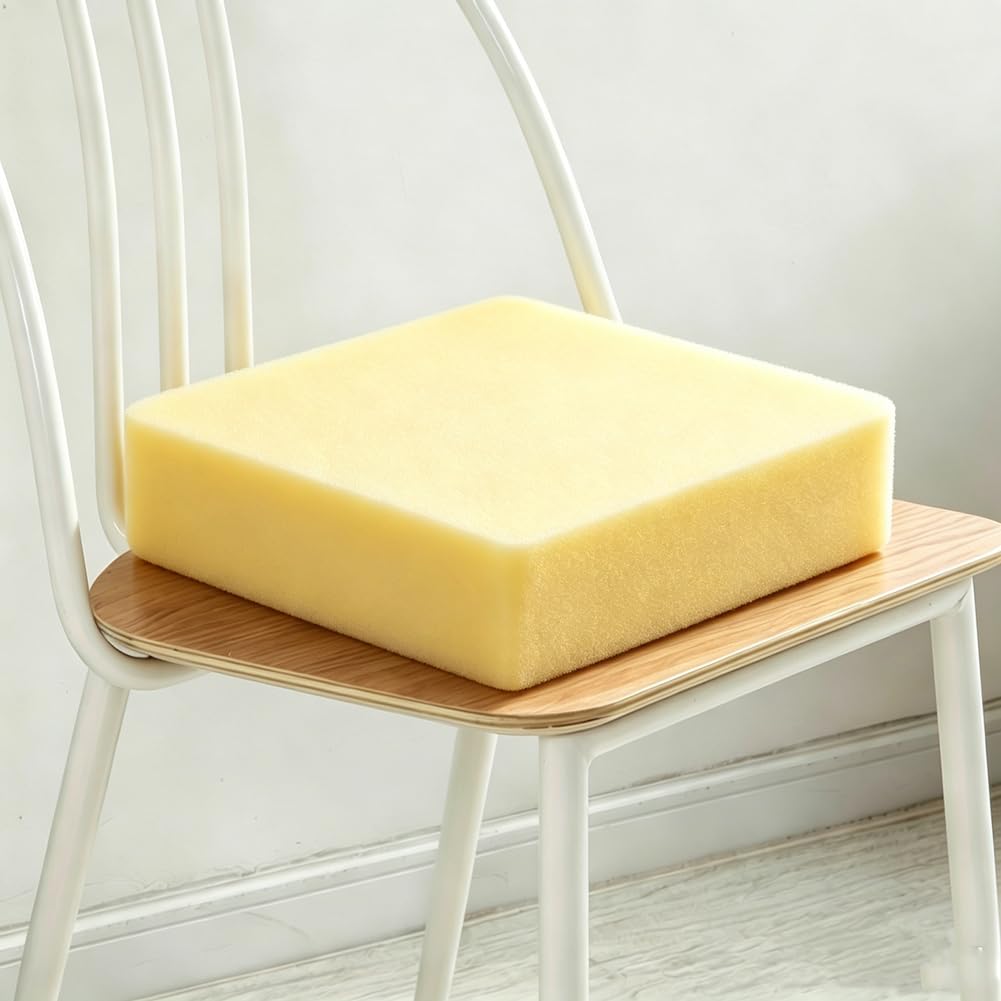 Cojín de espuma para tapicería de espuma amarilla premium de 15 cm