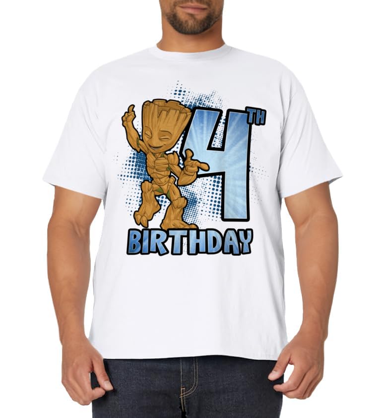 T-shirt Groot Marvel 4 ans idée cadeau anniversaire originale