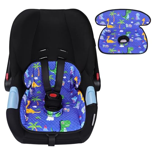 LITTOBEBE Piddle Pad Car Seat Liner Waterproof Soft Car Seat Protector for Potty Training Travel-Friendly Baby Toddler Carseat Cover Machine Washable Liner for Spills Potty Accidents (Blue)