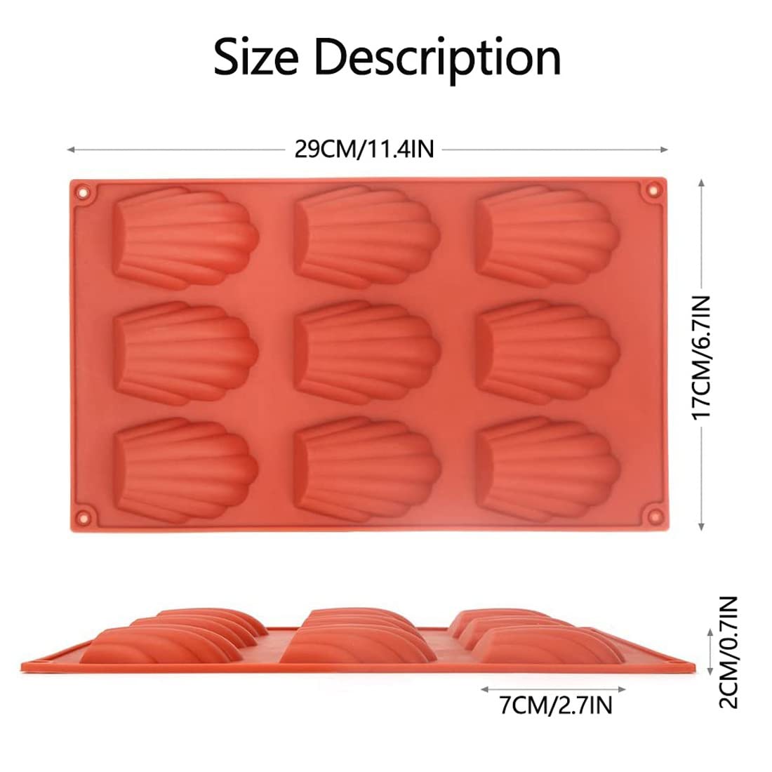 Stampi in Silicone da 9-Fori Vassoio Antiaderente,Confezione da 3 stampi da Forno per Fare Cioccolato, Torta, Gelatina, Mousse a Cupola,Stampo Muffin