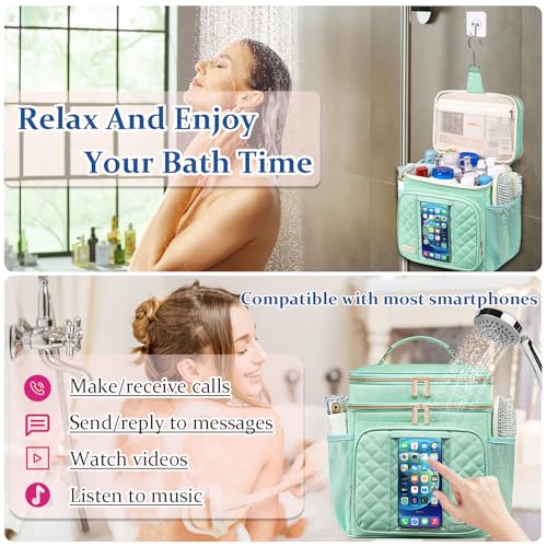 Large Toiletry Bag for Women Men,Waterproof Portable Shower Caddy for College Dorm,Bathroom Bag, Quick Dry Shower Bag Hanging Toiletry Bags for For Full Sized Toiletries And Cosmetics2