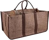 Confort de transport : Équipé de deux anses marrons, il assure une prise en main confortable et sécurisée lors de vos déplacements