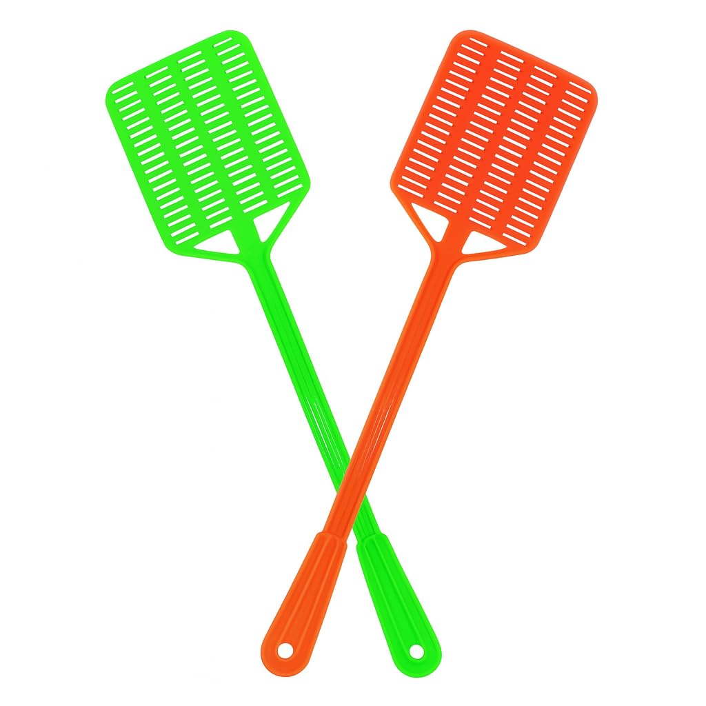 Plastic Fly Swatter | Quick Bug Killing Tool | Comfortable Grip Design Pack-2-picture-12