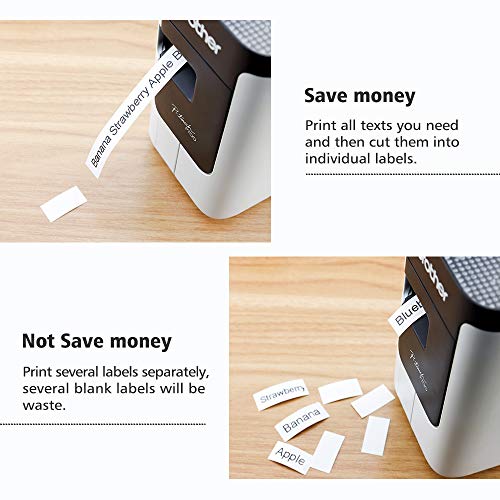 Aonomi Tze-S231 Tz-S231 Extra Strength 12mm 0.47\" Tape Replacement for Brother Extra Strength P Touch Label Tape Black on White 1/2\" Compatible with Brother PTD210 PT-D410 PTH110 Label Maker,2-Pack