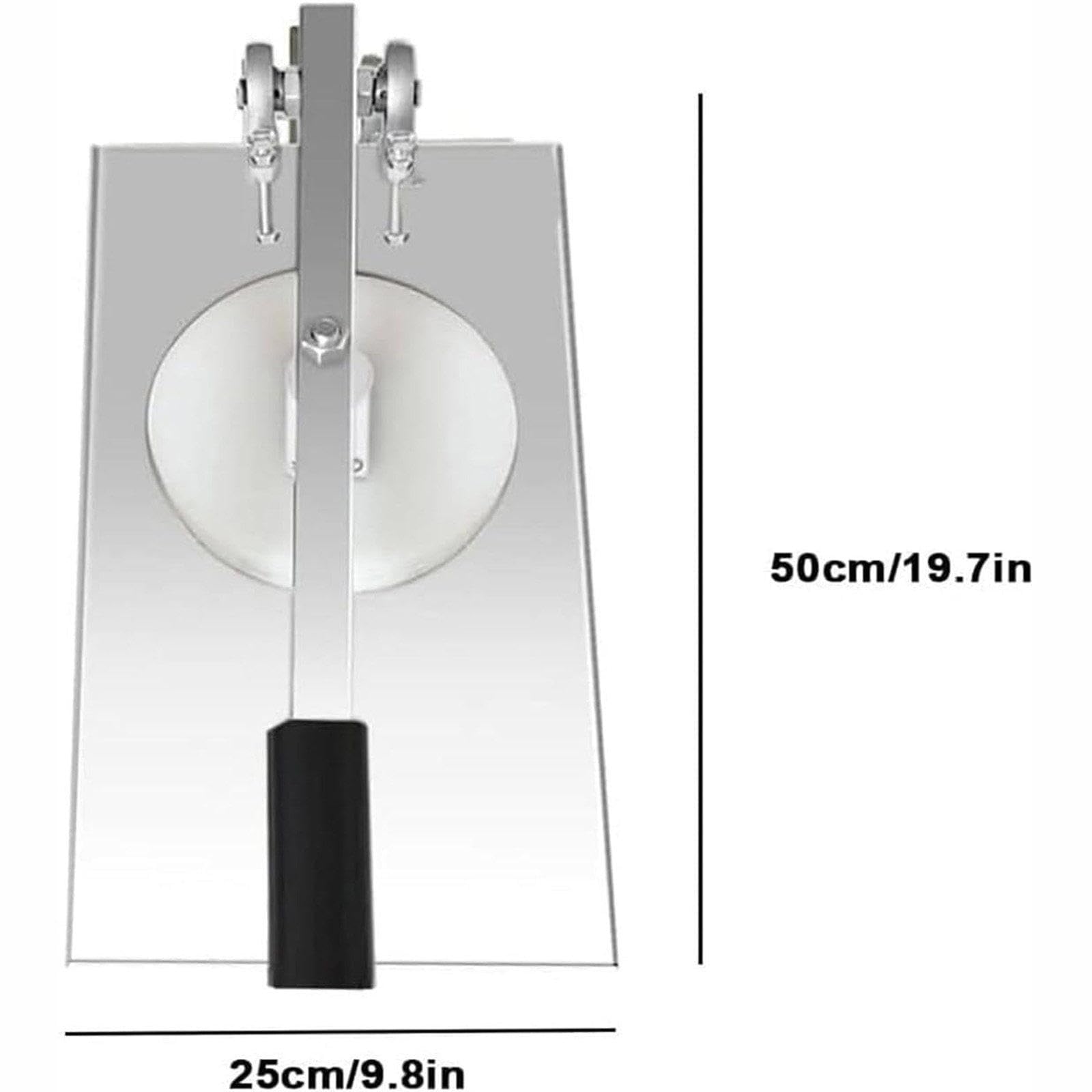Rullo per impasto per pizza, in acciaio inox, spessore regolabile, per spremere pizza e pasta fatta in casa
