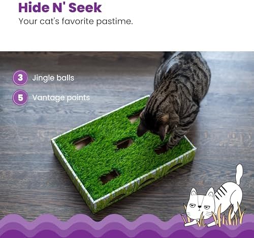 Catstages Grass Patch Hunting Box — texture and fabric close-up