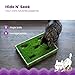 Catstages Grass Patch Hunting Box - Interactive Indoor Cat Toy with Faux Grass & 3 Jingle Balls - Encourages Exercise, Mental Stimulation & Natural Hunting Instincts