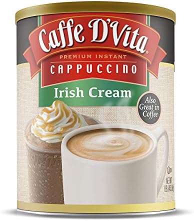 Caffe D'vita Instant Cappuccino - Irish Cream - 16 oz