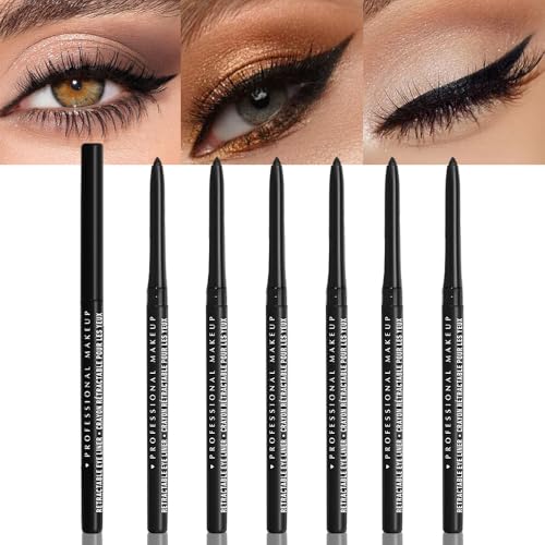 WanTuoluo 12-Pieces Matte Liquid Eyeliner Pens Set, Eye Ink Liner Makeup, Quick Drying, Smudge-Resistant, Vegan Formula (Pack of 12) (Black)