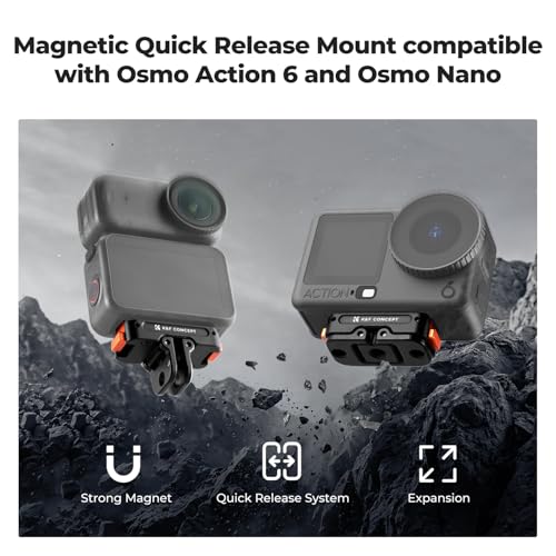 Image of K&F CONCEPT Cage + Foldable Quick Release Mount Kit for DJI Osmo Action 6