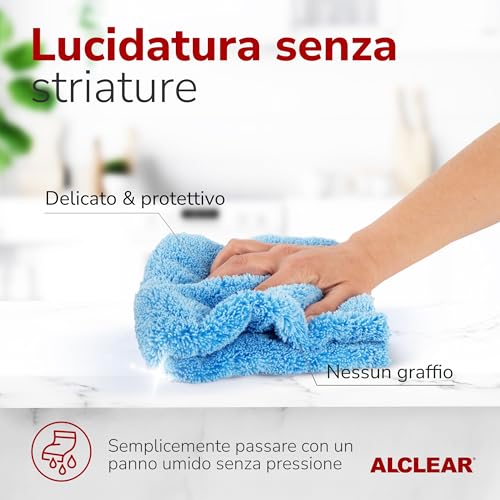 ALCLEAR 820203K_2 Set 2 Panni in Microfibra per