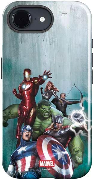 Skinit Impact Phone Case Compatible with iPhone 16e - Officially Licensed Marvel Avengers Team Design