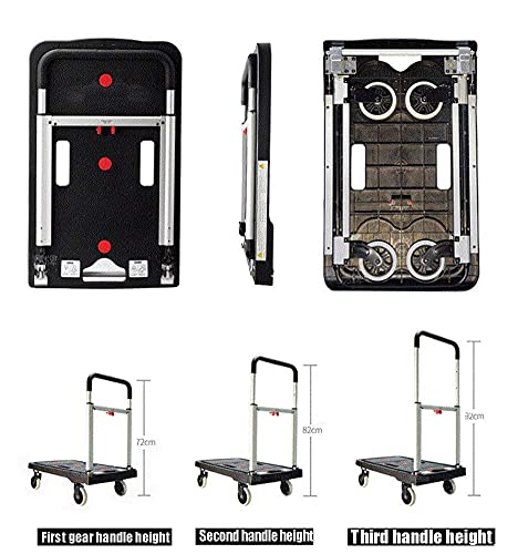 Carretilla plegable de aluminio para equipaje portátil miniatura 4